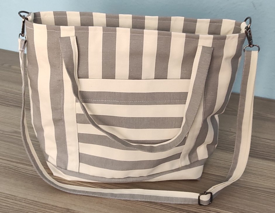 Gri Zebra Desenli Kadın Çanta - Görsel 3