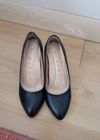 Klasik Siyah Stiletto Topuklu Kadın Ayakkabı - Görsel 5