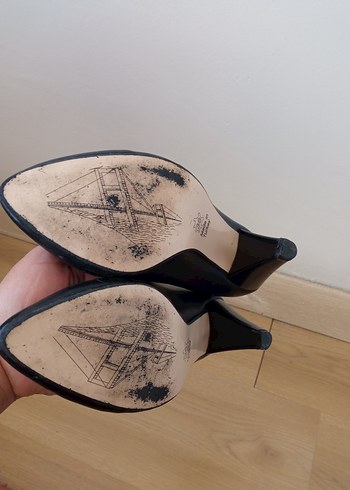 36 Beden Klasik Siyah Stiletto Topuklu Kadın Ayakkabı