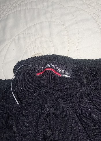 Siyah Pilili Keten Kadın Bluz - Görsel 5