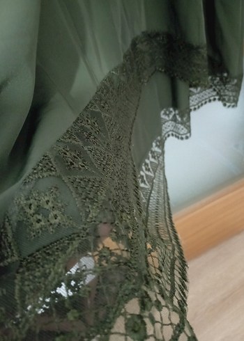 Drapeli Uzun Kol Vintage Kadın Tunik - Görsel 3