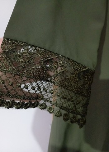 Drapeli Uzun Kol Vintage Kadın Tunik - Görsel 2