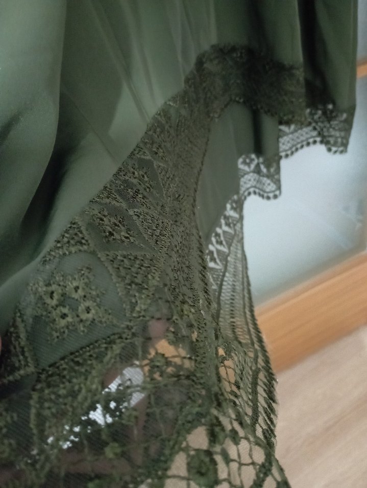 Drapeli Uzun Kol Vintage Kadın Tunik - Görsel 3