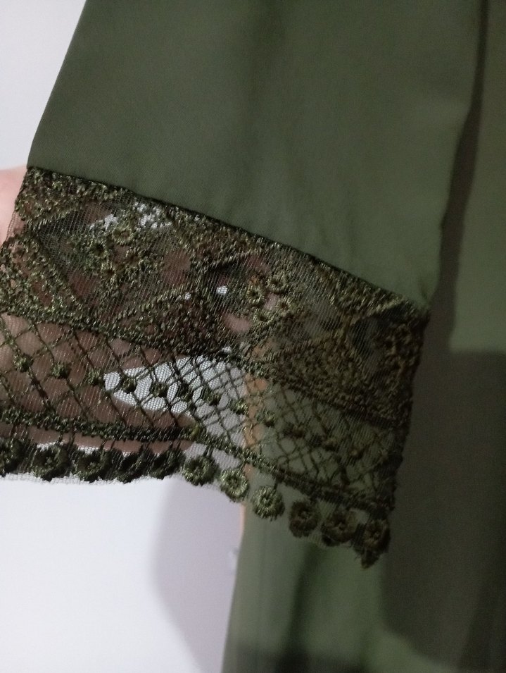 Drapeli Uzun Kol Vintage Kadın Tunik - Görsel 2