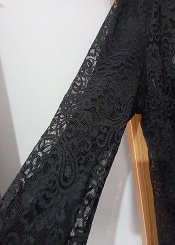 Uzun Siyah Gotik Kadın abiye elbise - Görsel 4