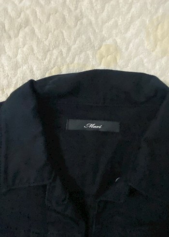 Düğmeli Siyah Midi Kadın Ceket - Görsel 3