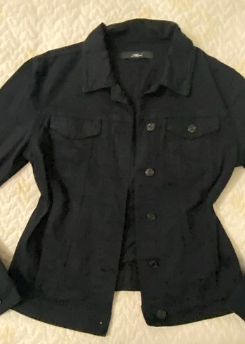 Düğmeli Siyah Midi Kadın Ceket - Görsel 2