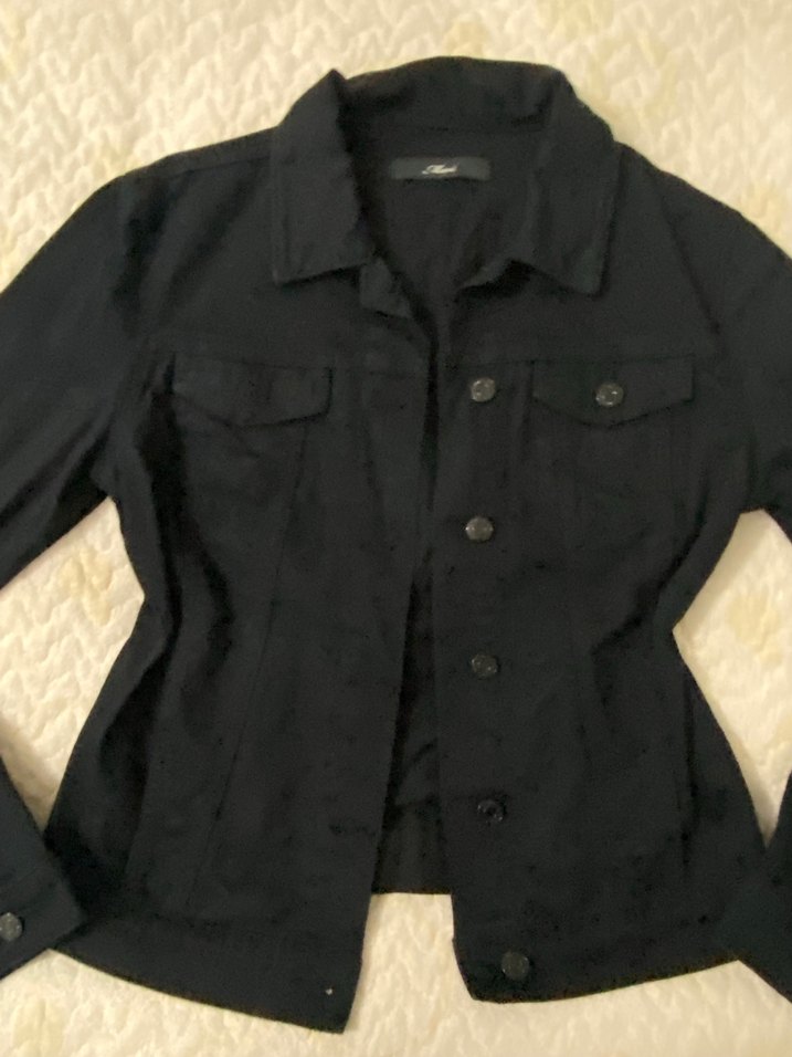 Düğmeli Siyah Midi Kadın Ceket - Görsel 2