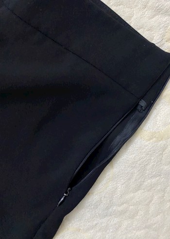 Siyah Kadın Normal Paça Kumaş Pantolon - Görsel 2