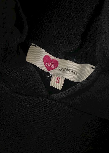 Siyah Kapüşonlu Kadın Sweatshirt - Görsel 5