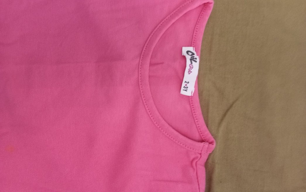 Kız Çocuk Pembe Kısa Kollu Tişört - Görsel 2