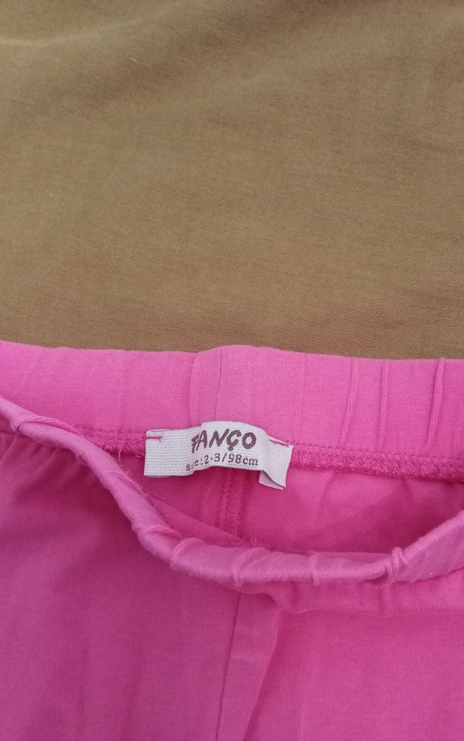 Kız Çocuk Pembe Fırfırlı Tayt - Görsel 2