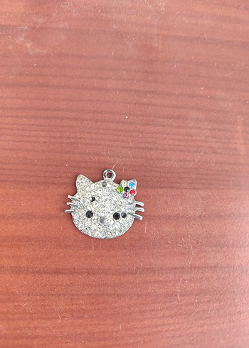 Renkli Taşlı Kedi Figürlü Kedi Aksesuarı - Görsel 2