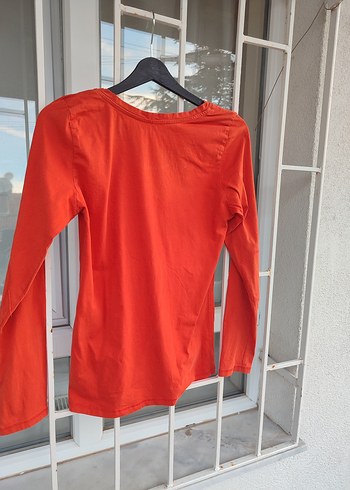 Kırmızı Uzun Kollu Tişört - Görsel 2