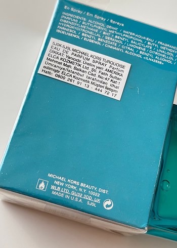  Beden 3 ml Orijinal Michael Kors Turquoise