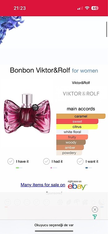 Beden Renk 3 ml Orijinal Victor&Rolf Bonbon