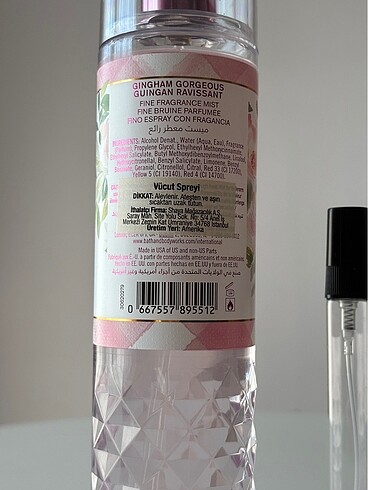 Bath & Body Works 10 ml Orijinal Bath&Body Works Gingham Gorgeous