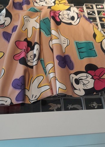 Çocuklar için renkli baskılı etek - Görsel 2