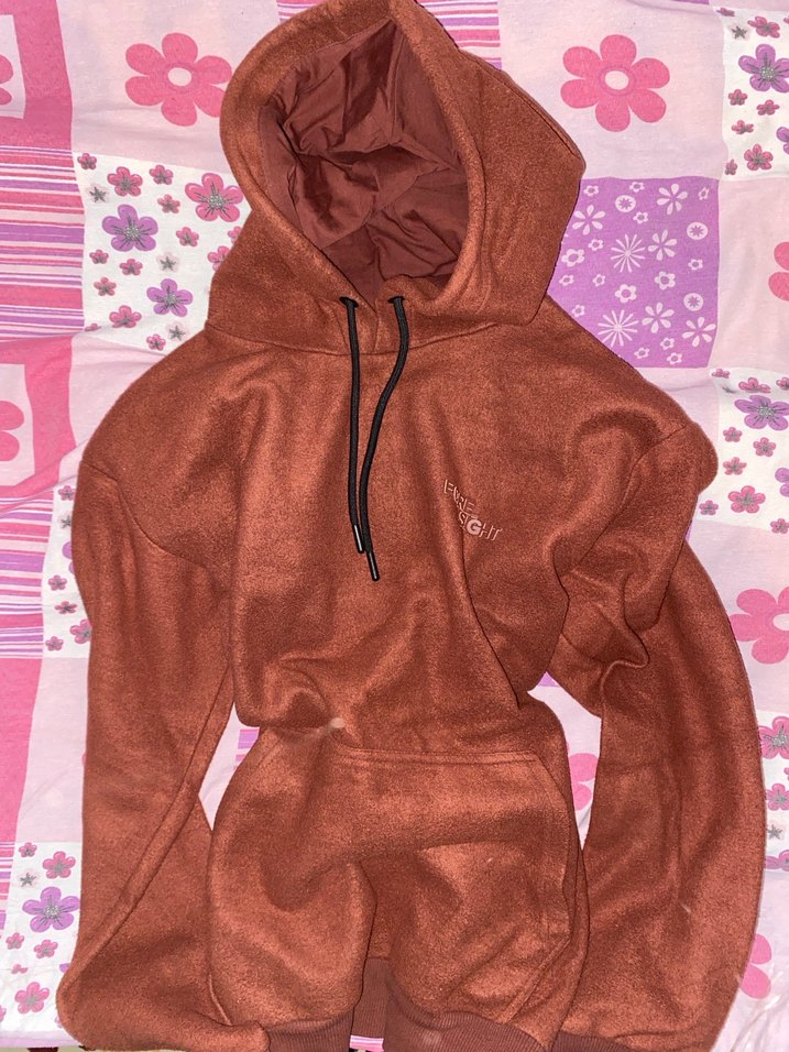 Kahverengi Kapüşonlu Kadın Sweatshirt - Görsel 2