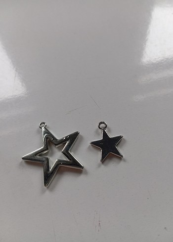 gri yildiz charm - Görsel 2