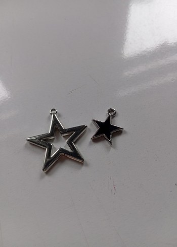 gri yildiz charm - Görsel 3