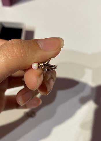 Pembe Boncuklu pandora charm - Görsel 4