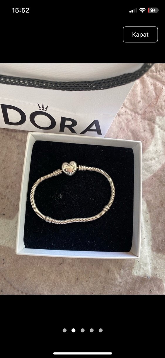 Pandora Pembe Boncuklu Bileklik - Görsel 2