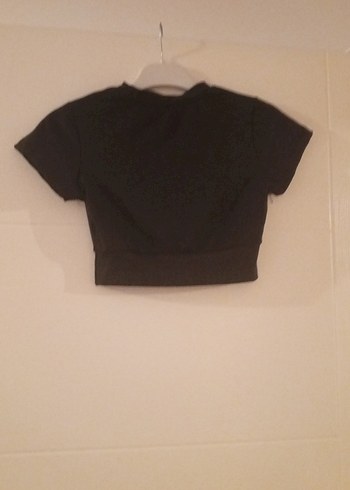 Nike Siyah Kısa Kollu Crop Tişört