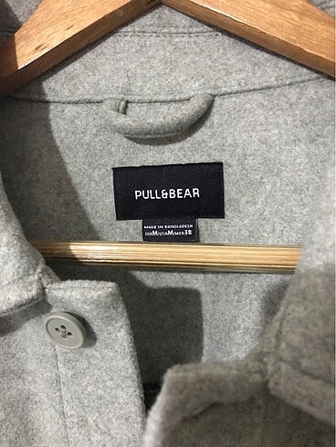 Pull and Bear Çağla Yeşili Oversize Kalın Gömlek