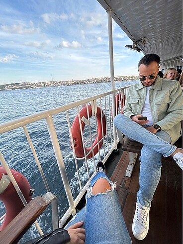 m Beden haki Renk Çağla Yeşili Oversize Kalın Gömlek