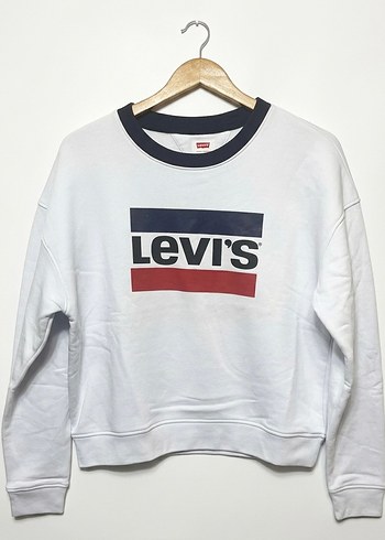 Levis Levi S Beyaz Baskili Kadin Sweatshirt