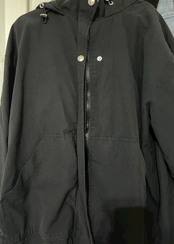 Kapüşonlu Siyah Kadın Spor Ceket - Görsel 4