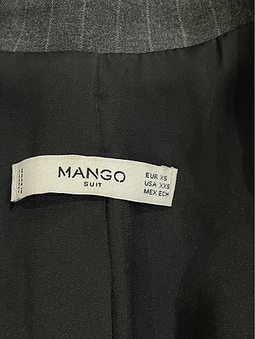 xs Beden gri Renk Mango Blazer ceket