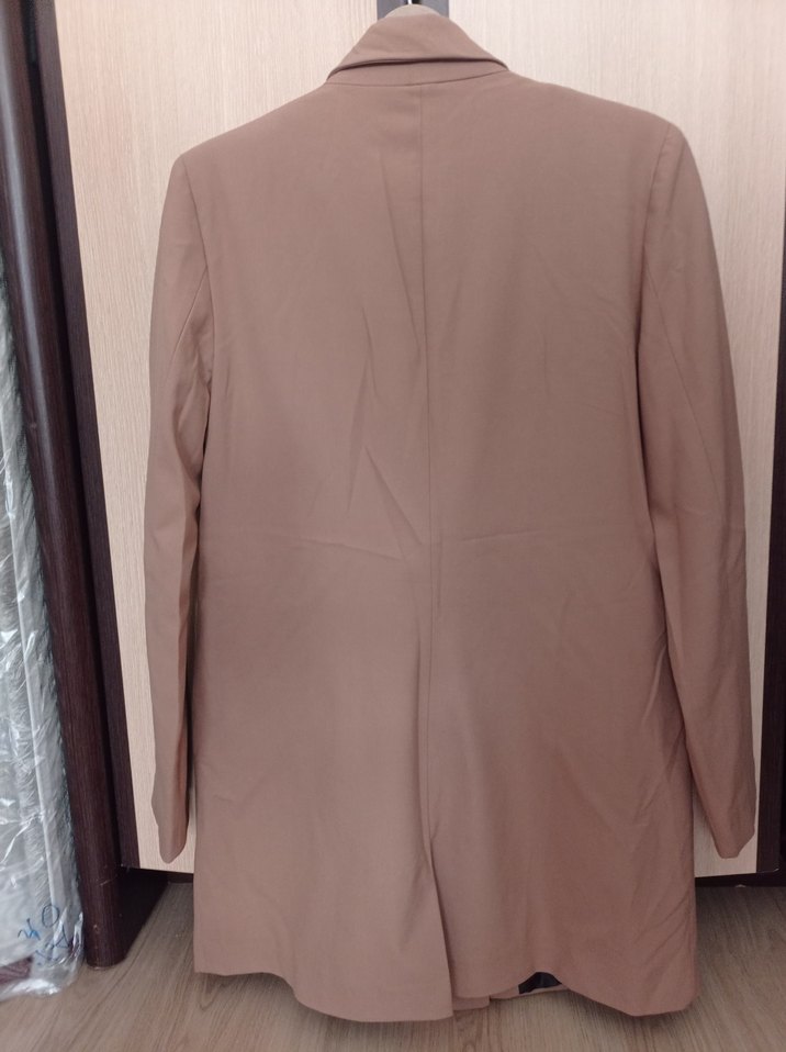 Taba Kadın Uzun Kollu Uzun Ceket - Görsel 3