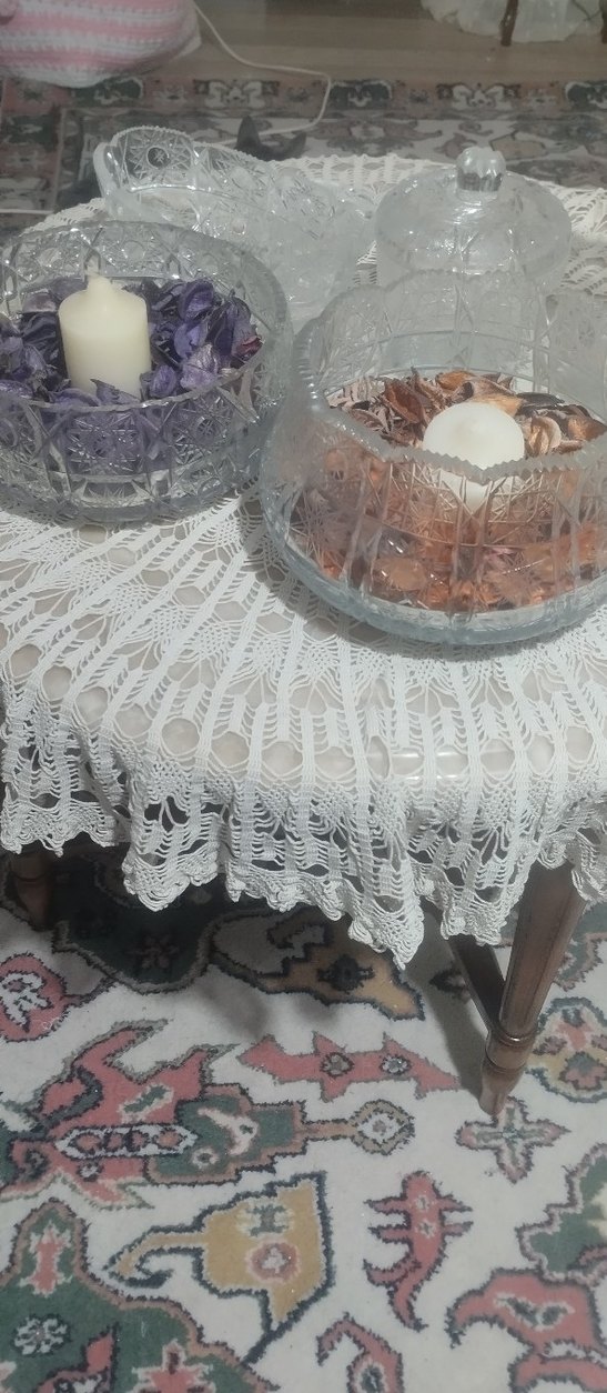 Kesme (kristal) vazo şekerlik meyvalık takım - Görsel 5