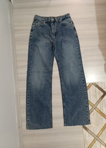 Kadın Gri Denim Regular Fit Midi Kot Pantolon