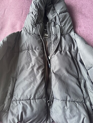 xs Beden Zara Lacivert Şişme Mont
