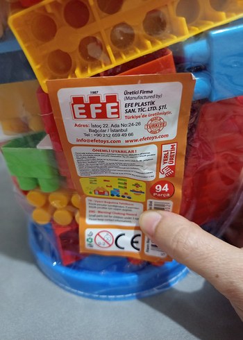 Renkli Lego Bloklar 94 Parça - Görsel 4