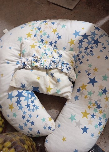 Mavi Yıldız Desenli Hamile Emzirme Yastığı - Görsel 3