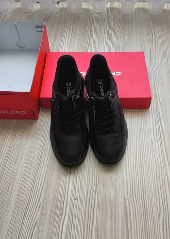 Diğer Siyah Minimal Sneaker Deri