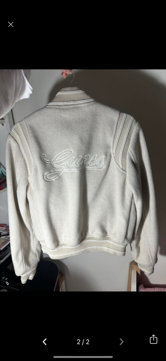 Düğmeli Beyaz Kadın Street Wear Ceket - Görsel 2