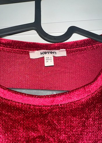 koton kadife parlak kumas elbise - Görsel 3