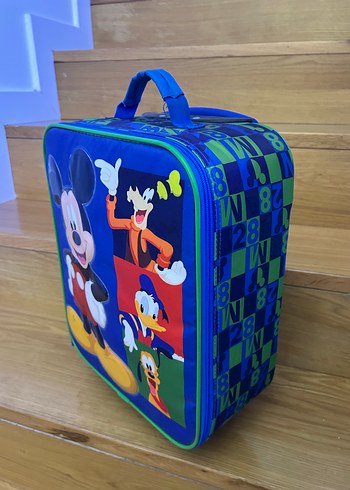 Beden Çocuk Mickey Mouse tekerlekli bavul