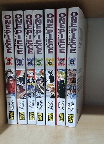 ONE PIECE MANGA 1-8 ARASI (2.KITAP YOK)