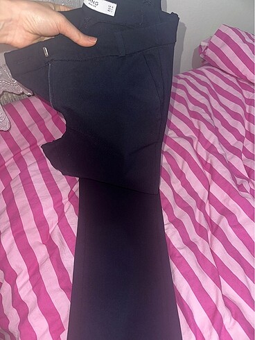 Mango lacivert kumaş pantolon - Görsel 3