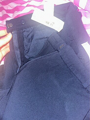 Mango lacivert kumaş pantolon - Görsel 6