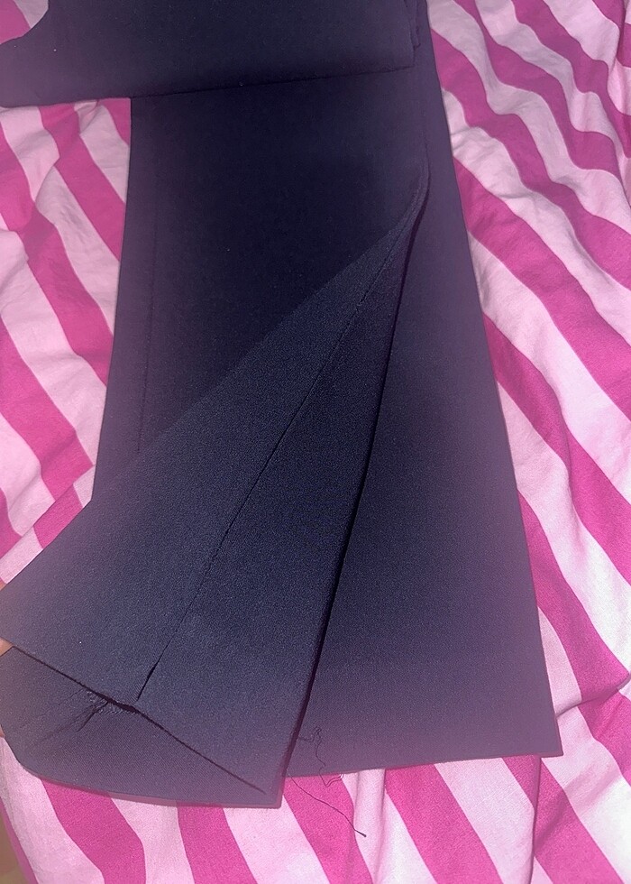 Mango lacivert kumaş pantolon - Görsel 4