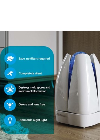 Beyaz Gri Hava Temizleyici ve Nemlendirici - Görsel 5