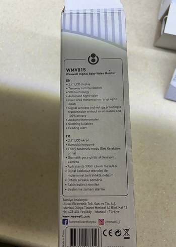Weewell WMV815 Dijital Bebek İzleme Kamerası - Görsel 8
