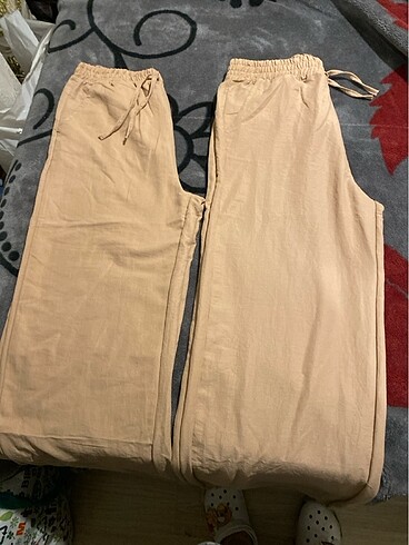 Cepli keten pantolon